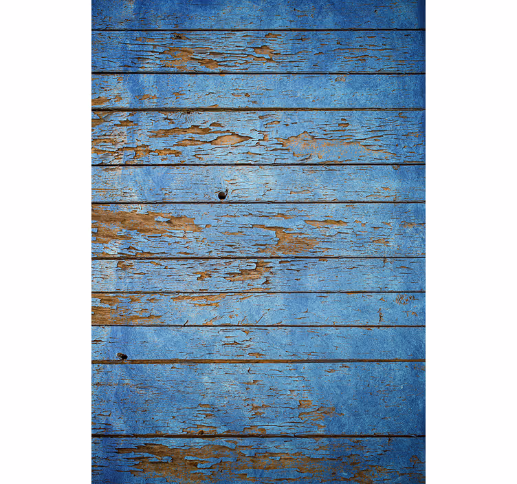 Estore de rolo quarto padrão madeira azul - TenStickers