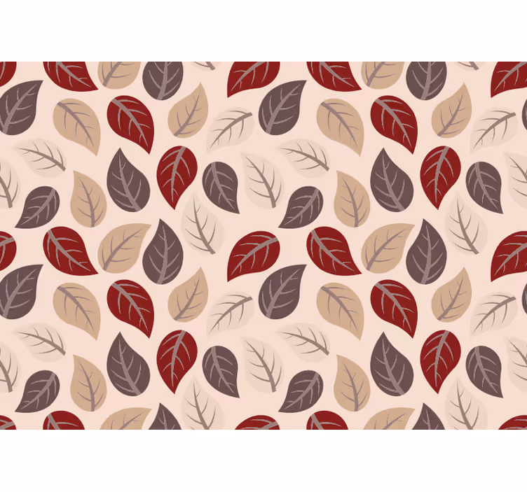 Estore de rolo quarto padrão de folhas de outono - TenStickers