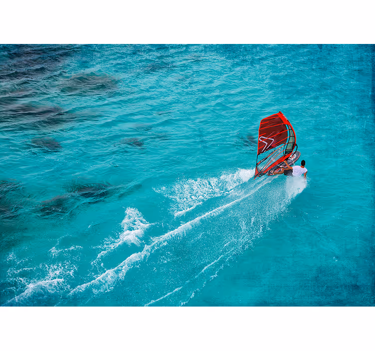 Estore de rolo quarto surfista na água - TenStickers