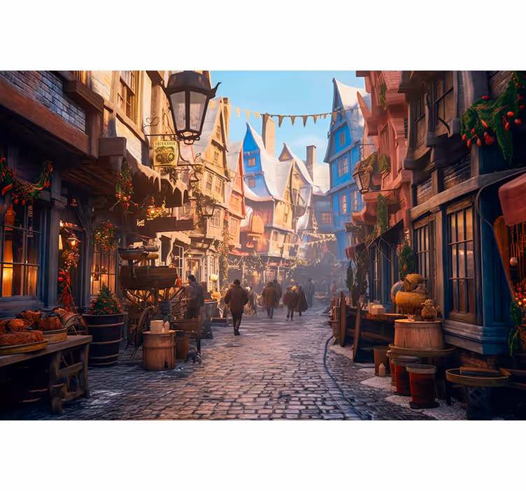 Estore de rolo quarto cidade dos magos - TenStickers