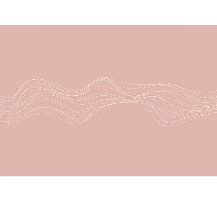 Estore de rolo quarto ondas de terracota - TenStickers