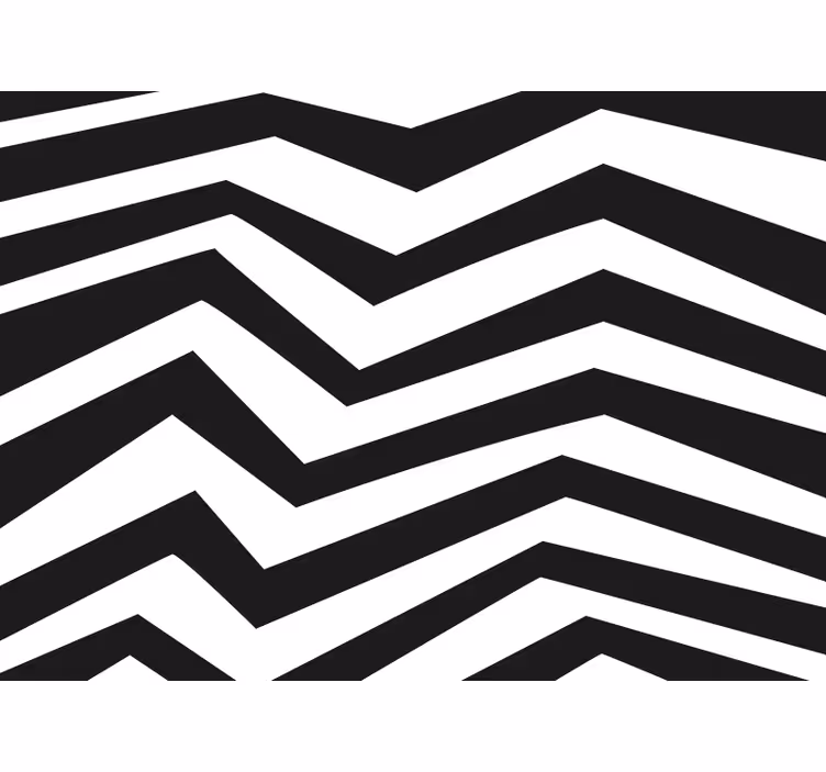 Estore de rolo quarto com padrão zig zag - TenStickers