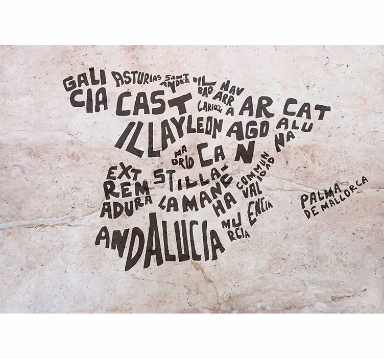 Estore de rolo quarto mapa espanhol textura mármore - TenStickers