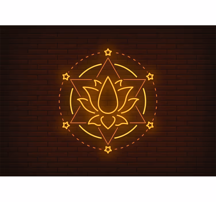 Estore de rolo quarto lótus neon - TenStickers