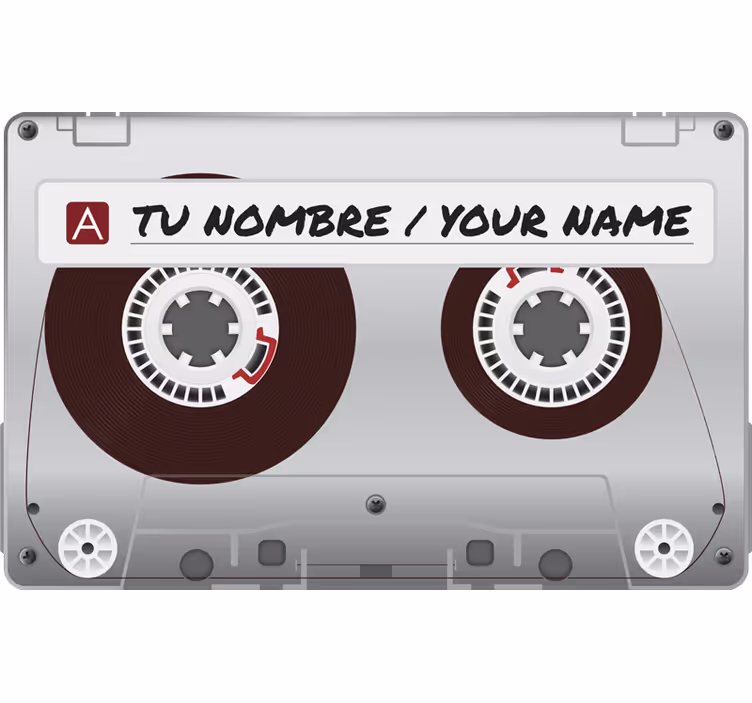 Estore de rolo cinzento cassete personalizada - TenStickers