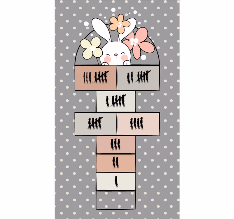 Estore de rolo cinzento jogo da velha nórdico - TenStickers