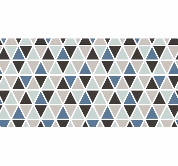 Estore de rolo cinzento padrão geométrico cinza e azul - TenStickers