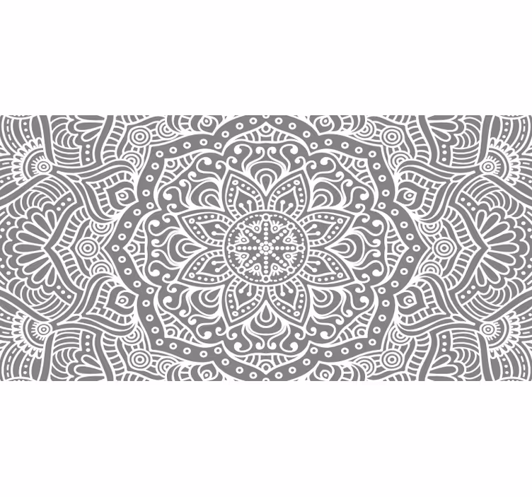 Estore de rolo cinzento mandala elegante - TenStickers