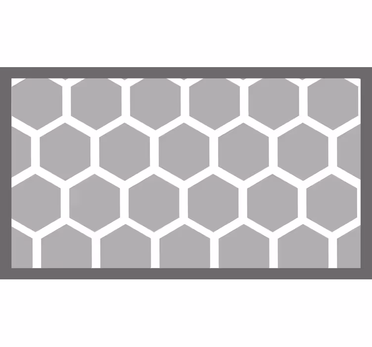 Estore de rolo cinzento figuras geométricas brancas - TenStickers