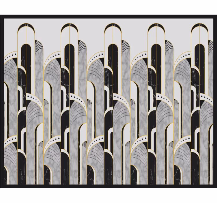 Estore de rolo cinzento preto e cinza - TenStickers