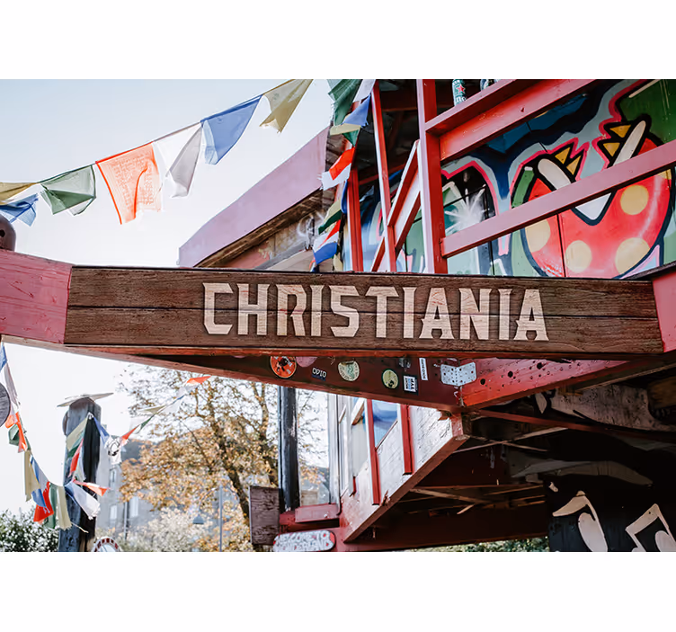 Estore de rolo quarto entrada para christiania em copenhague - TenStickers