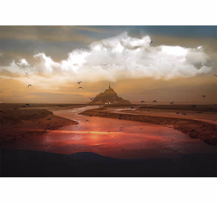 Estore de rolo quarto ilha da fantasia perdida - TenStickers
