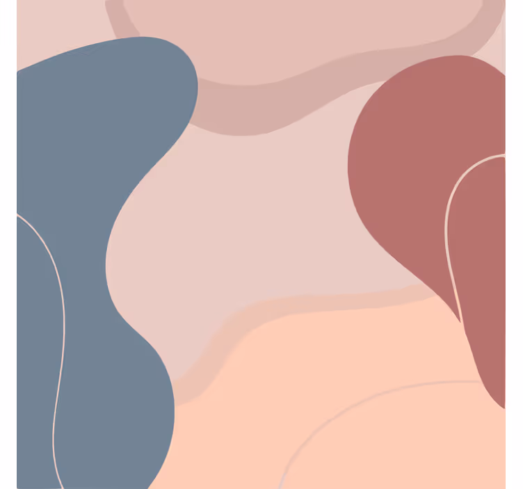 Estore de rolo para sala em cores suaves de arte - TenStickers