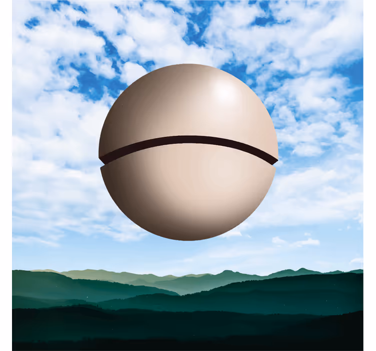 Estore de rolo para sala esfera magritte - TenStickers
