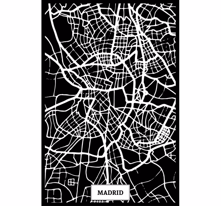 Estore de rolo para sala mapa topográfico de madrid - TenStickers