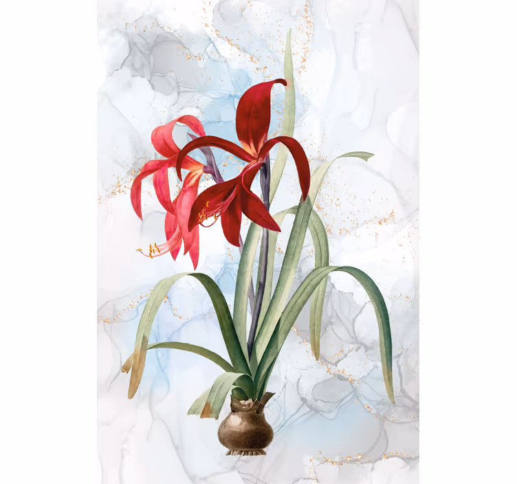 Estore de rolo para sala flor de lis artística - TenStickers