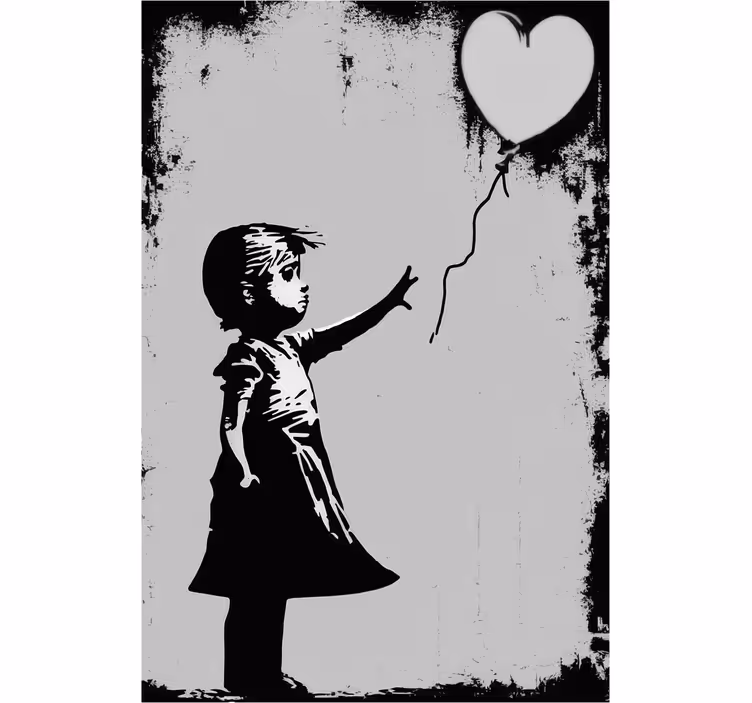 Estore de rolo para sala menina da arte urbana - TenStickers
