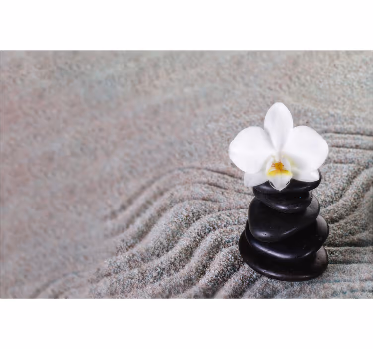Estore de rolo para sala pedras zen - TenStickers