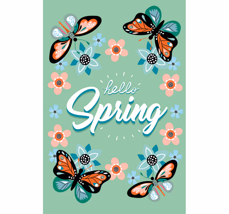 Estore de rolo para sala olá primavera - TenStickers
