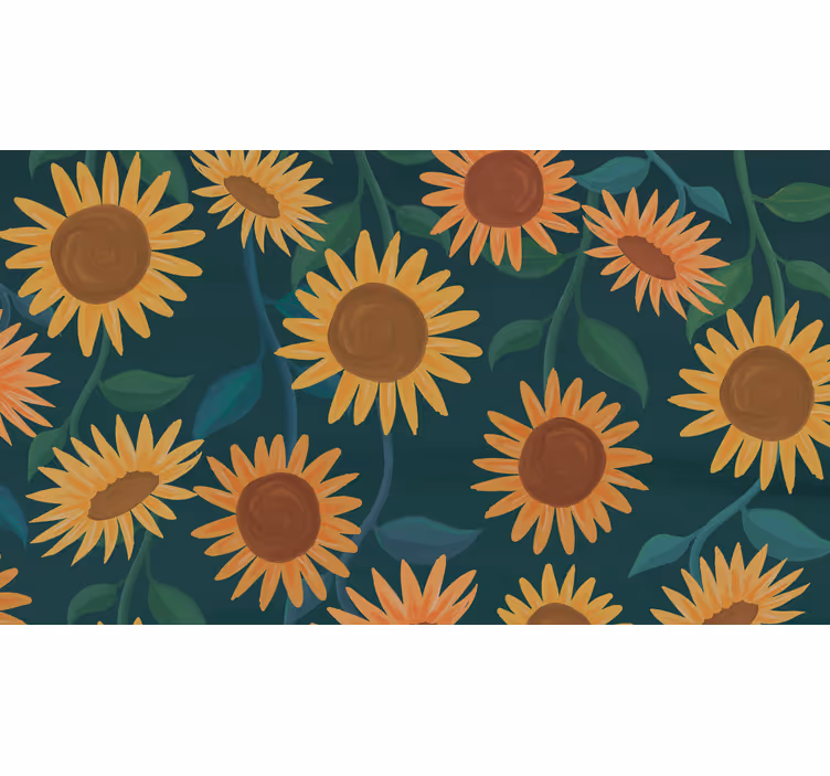 Estore de rolo quarto plantas de girassol - TenStickers
