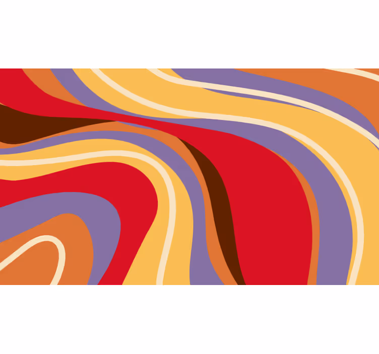 Estore de rolo quarto com padrão vintage dos anos 70 - TenStickers