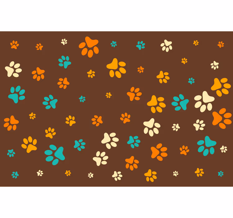 Estore de rolo quarto pata de cachorro - TenStickers