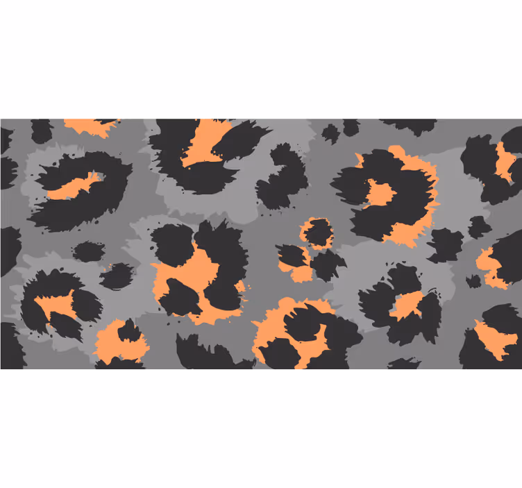 Estore de rolo quarto pele de leopardo cinza - TenStickers