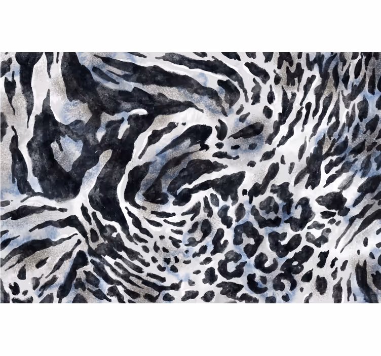 Estore de rolo quarto zebra cinza aquarela - TenStickers