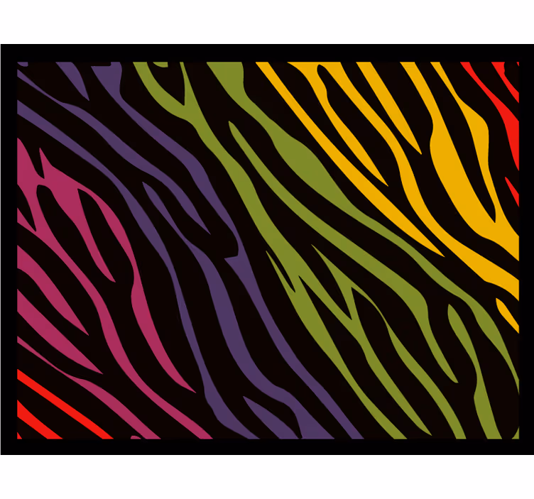 Estore de rolo quarto estampa zebra arco-íris - TenStickers
