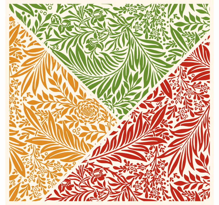 Estore de rolo quarto trio de folhas de outono - TenStickers