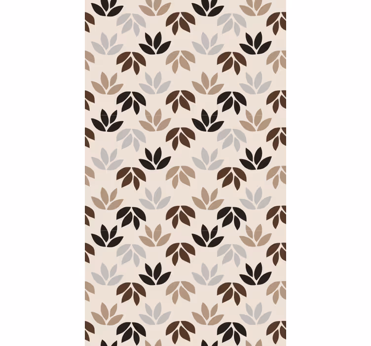 Estore de rolo quarto ramos de folhas marrons - TenStickers