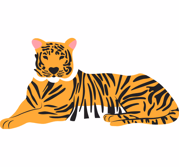 Estore de rolo quarto pele de tigre - TenStickers