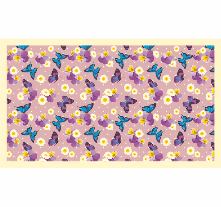 Estore de rolo quarto borboleta rosa de bolinhas - TenStickers