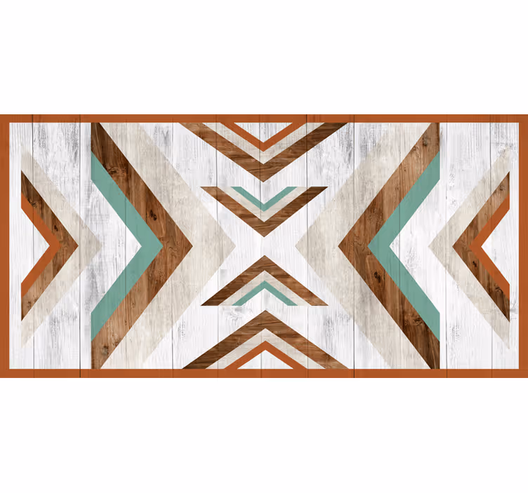 Estore de rolo quarto estilo boho azteca de madeira - TenStickers
