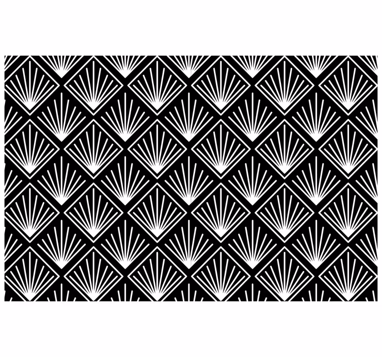 Estore de rolo quarto preto e branco - TenStickers