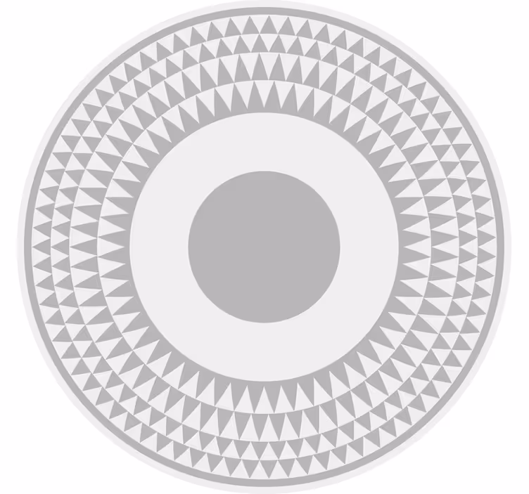 Estore de rolo quarto padrão triângulo cinza minimalista - TenStickers