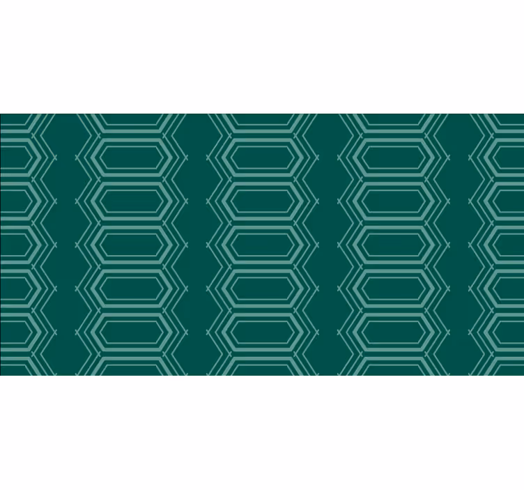 Estore de rolo quarto padrão de círculos verdes geométricos - TenStickers