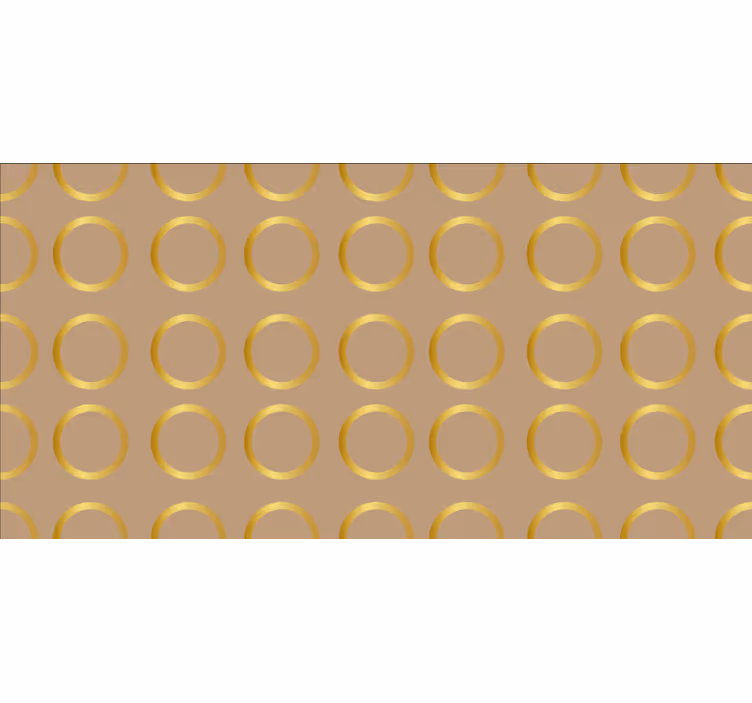 Estore de rolo quarto com padrão geométrico dourado - TenStickers