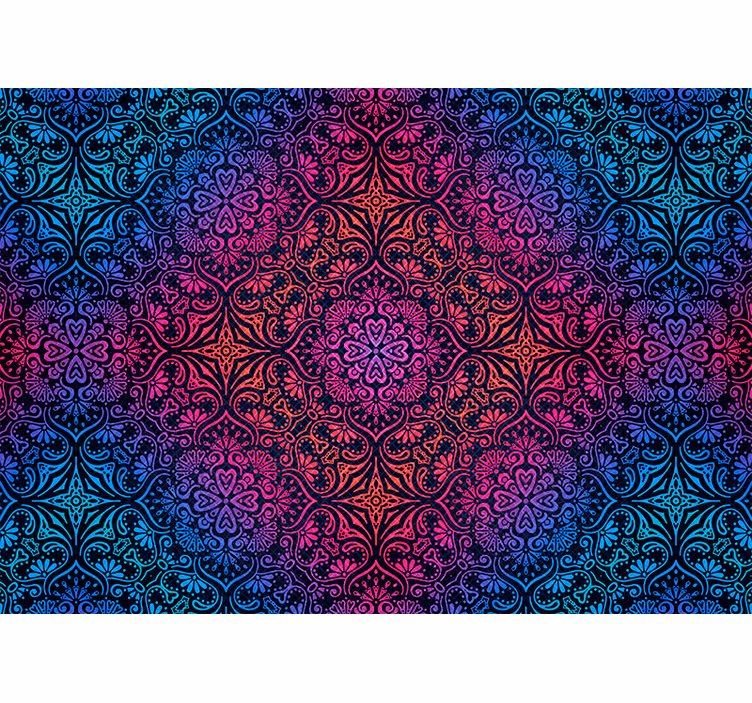 Estore de rolo quarto mandala mantra boêmia - TenStickers
