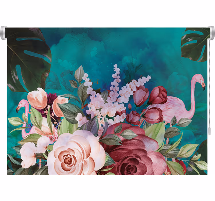 Estore de rolo quarto flores boêmias - TenStickers