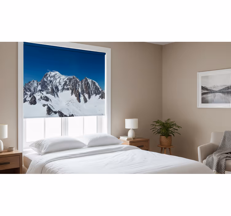 Estore de rolo quarto paisagem do mont-blanc - TenStickers