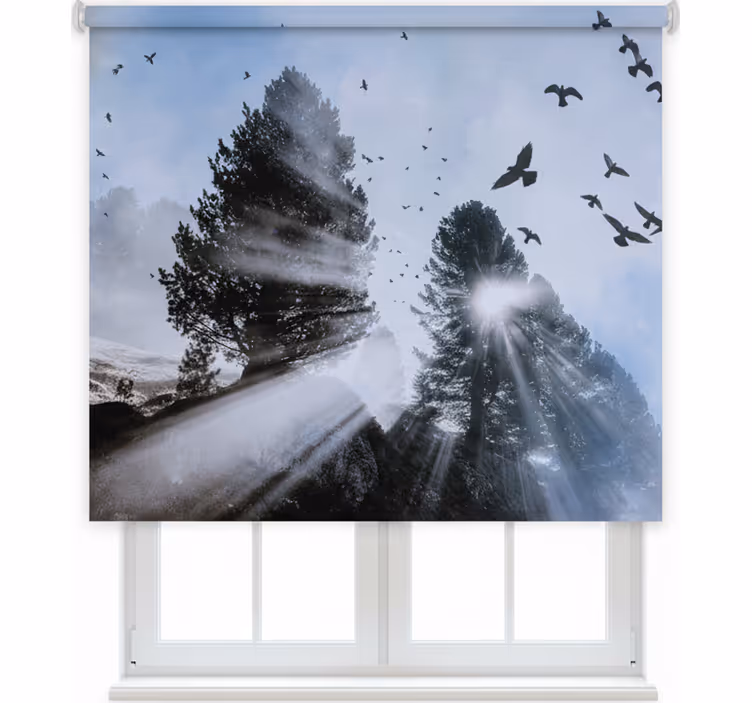 Estore de rolo quarto pássaros vintage no ar - TenStickers