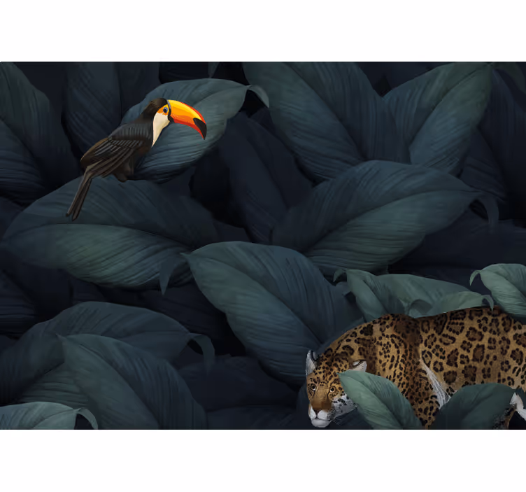 Estore de rolo quarto noite na selva - TenStickers