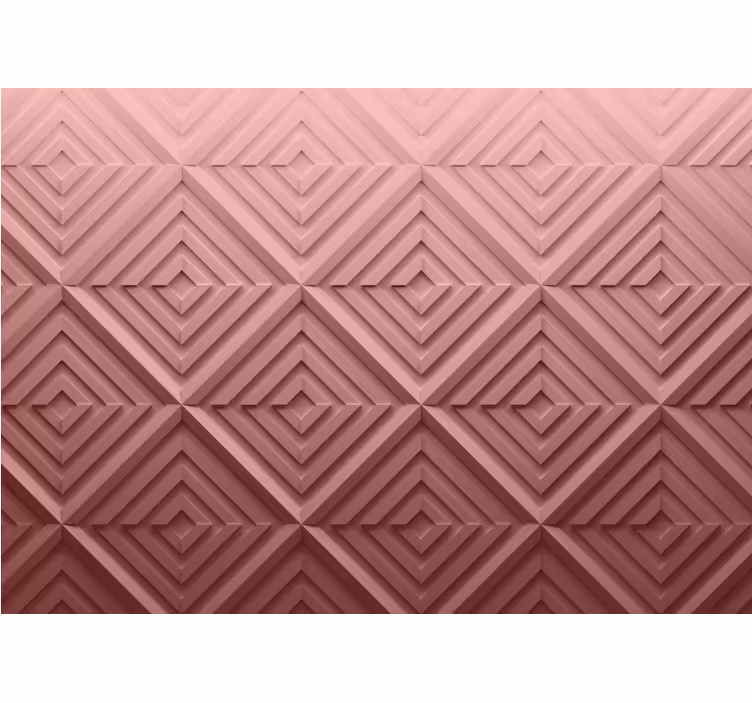Estore de rolo quarto abstração geométrica 3d rosa - TenStickers