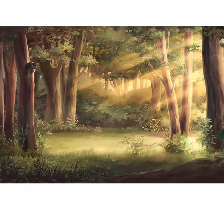 Estore de rolo quarto ilustração da floresta fantástica - TenStickers
