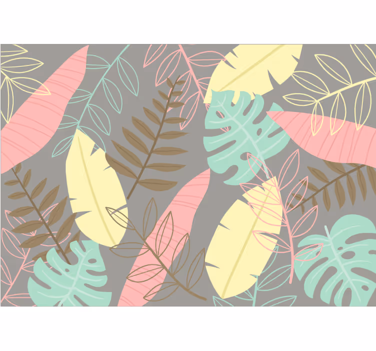 Estore de rolo quarto estilo nórdico abstrato tropical - TenStickers