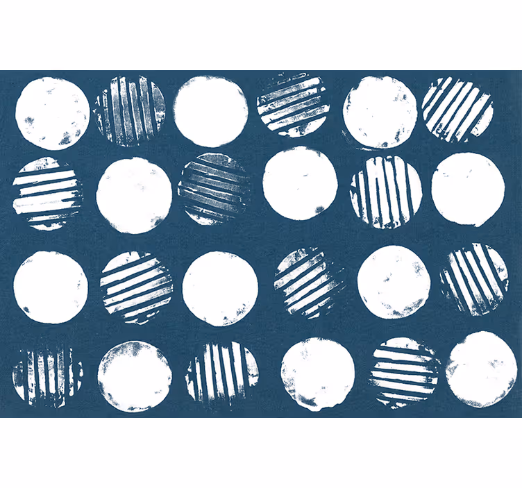 Estore de rolo quarto design nórdico manchado branco - TenStickers