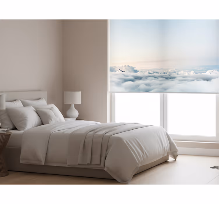 Estore de rolo quarto linda paisagem do céu e mar - TenStickers