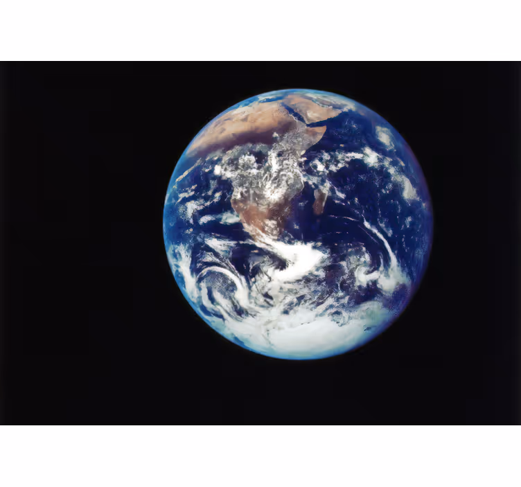 Estore de rolo quarto visão do espaço exterior da terra - TenStickers