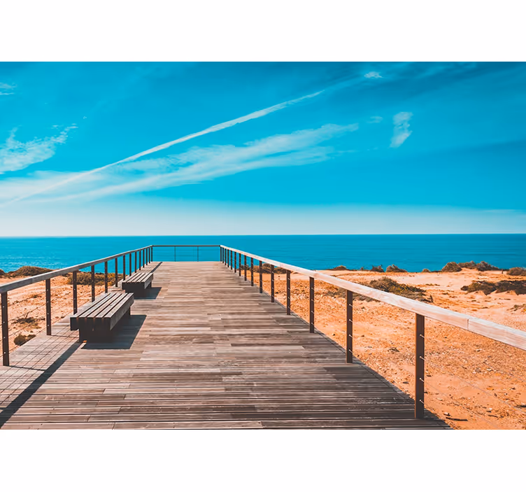 Estore de rolo quarto praia e cais - TenStickers